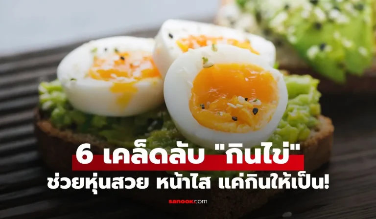 6 เคล็ดลับ “กินไข่” ให้ได้ประโยชน์เต็มสูบ ช่วยหุ่นสวย หน้าใส แค่กินให้เป็น!